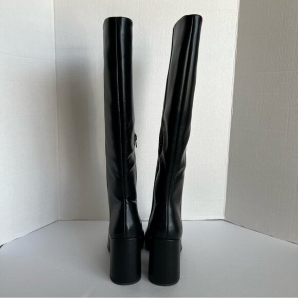 Steve Madden - Women's Lizette Black Leather Heeled Boot. Size: 8. NIB. (1796) - Picture 5 of 16